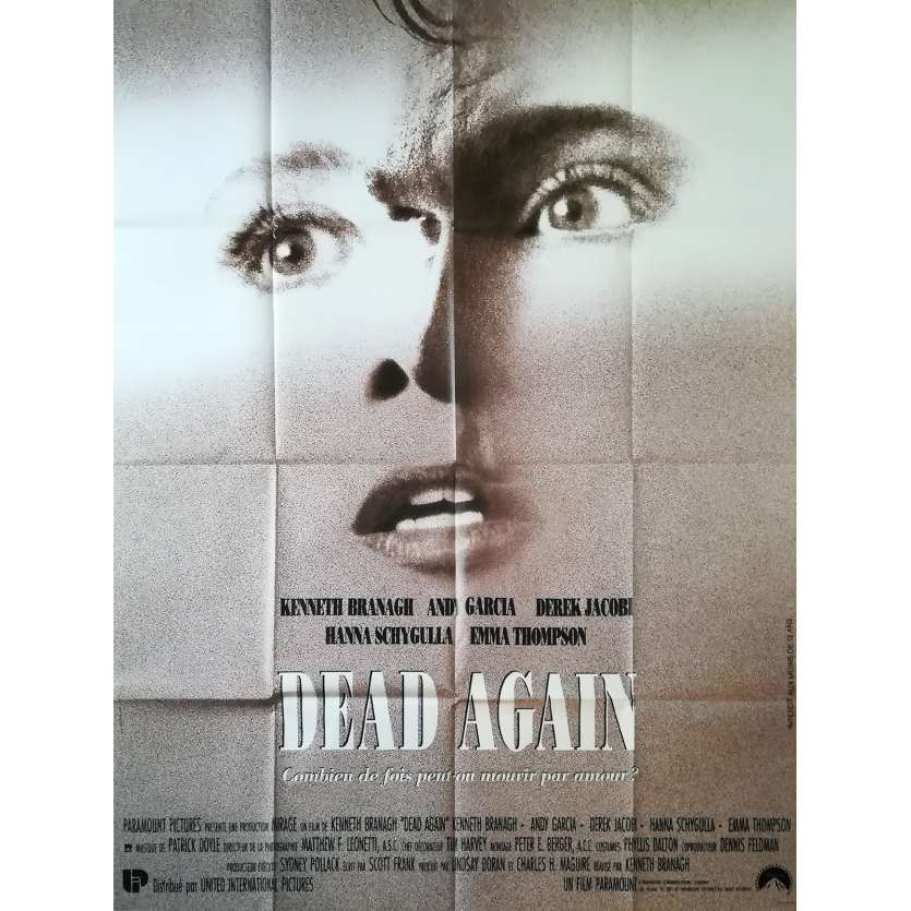 DEAD AGAIN Affiche de film - 120x160 cm. - 1991 - Emma Thomson, Kenneth Branagh