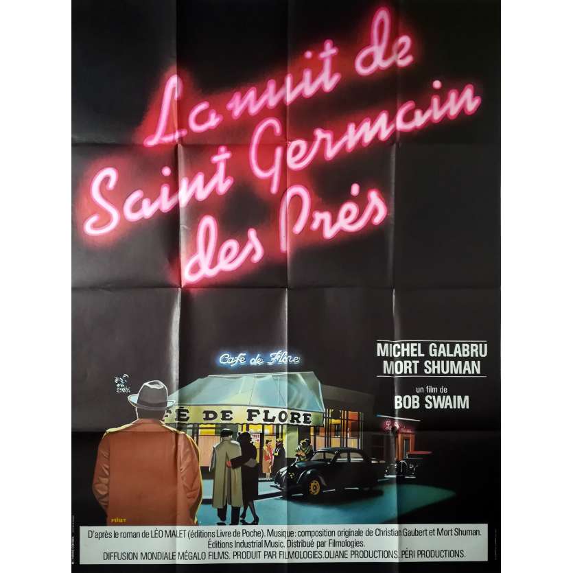 LA NUIT DE ST GERMAIN DES PRES Affiche de film - 120x160 cm. - 1977 - Michel galabru, Bob Swaim