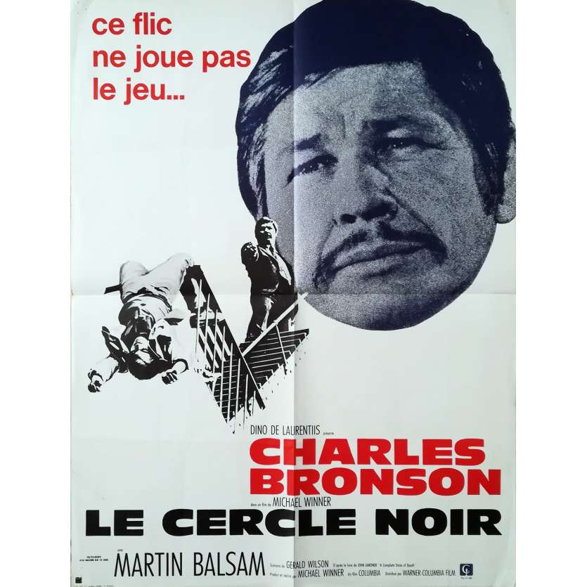 LE CERCLE NOIR Affiche de film - 60x80 cm. - 1973 - Charles Bronson, Michael Winner