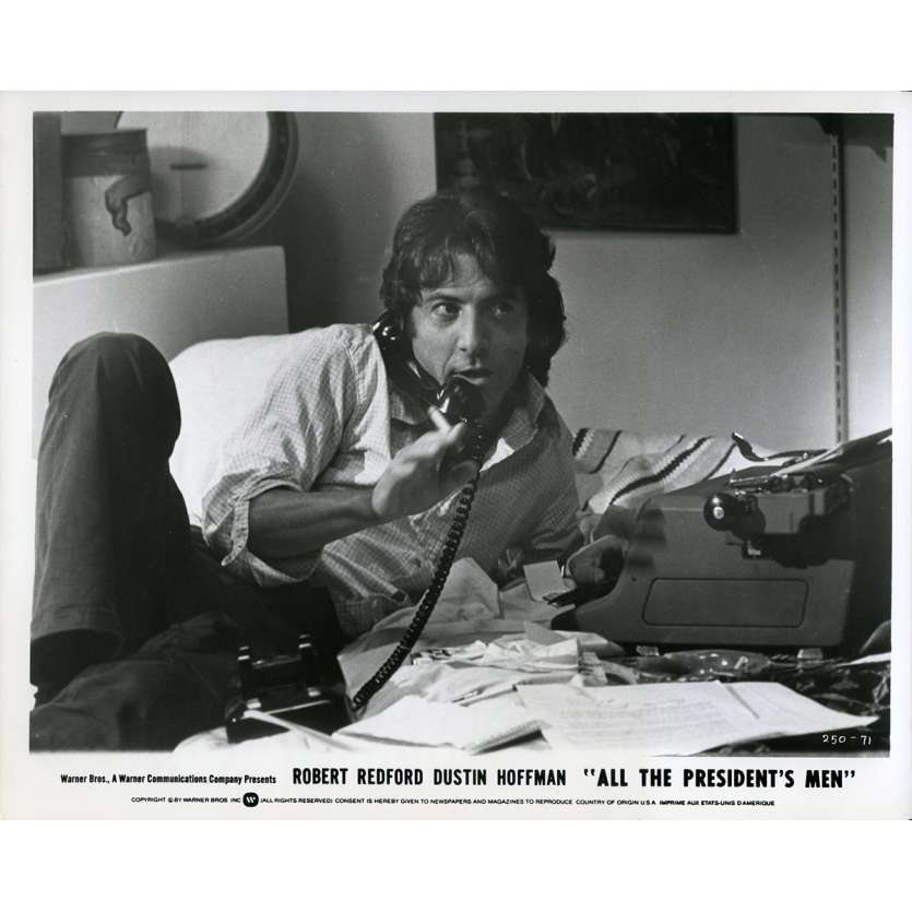 ALL THE PRESIDENT'S MEN Original Movie Still N07 - 8x10 in. - 1976 - Alan J. Pakula, Dustin Hoffman, Robert Redford