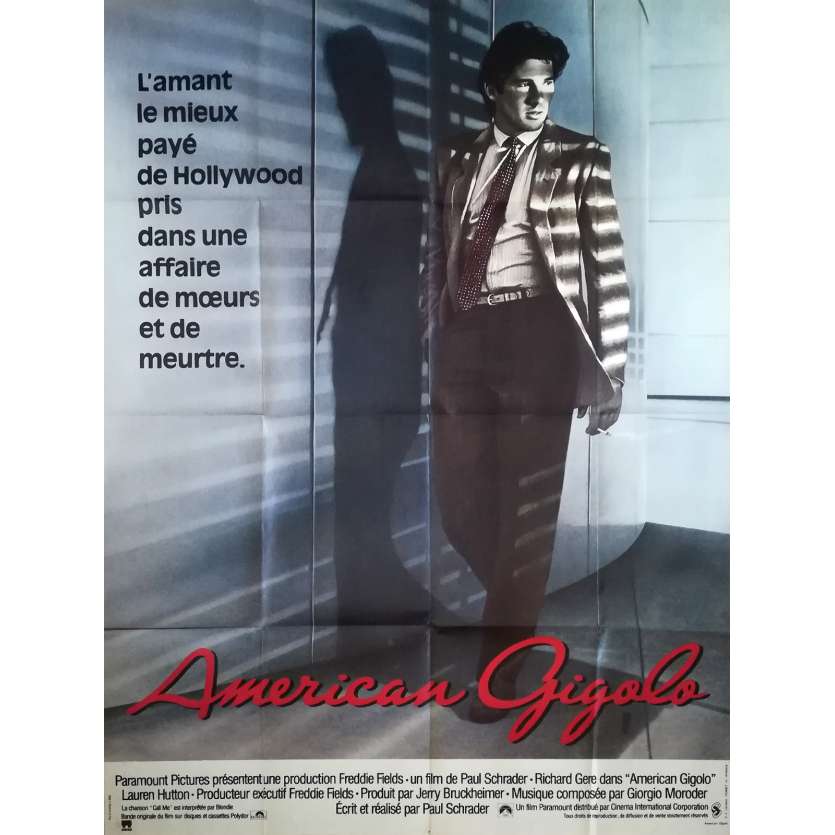 AMERICAN GIGOLO Affiche de film - 120x160 cm. - 1980 - Richard Gere, Paul Schrader