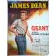 GEANT Affiche de film - 120x160 cm. - 1956 - James Dean, George Stevens