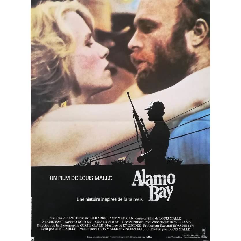 ALAMO BAY Affiche de film - 40x60 cm. - 1985 - Ed Harris, Louis Malle