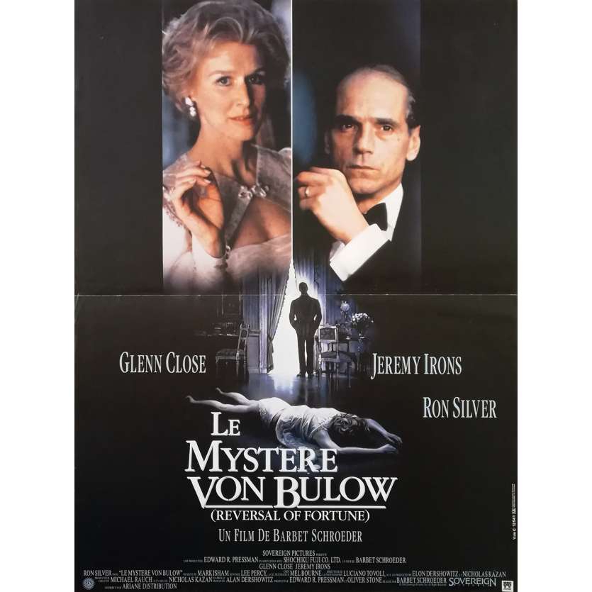 LE MYSTERE VON BULOW Affiche de film - 40x60 cm. - 1990 - Jeremy Irons, Barbet Schroeder