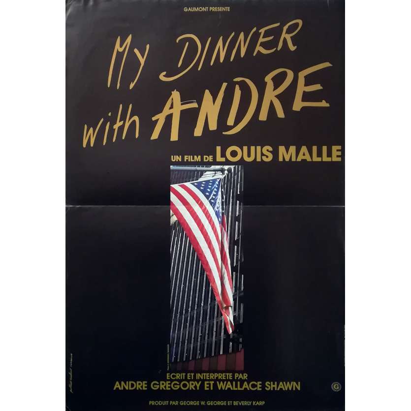 MY DINNER WITH ANDRE Affiche de film - 40x60 cm. - 1981 - Andre Gregory, Louis Malle