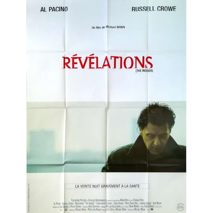 REVELATIONS Affiche de film - 120x160 cm. - 1999 - Al Pacino, Michael Mann