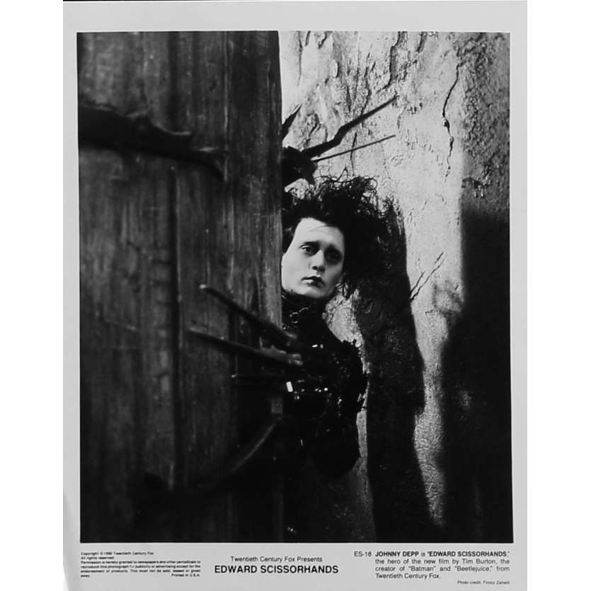 EDWARD AUX MAINS D'ARGENT Photo de presse N03 - 20x25 cm. - 1992 - Johnny Depp, Tim Burton