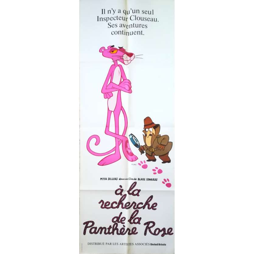 A LA RECHERCHE DE LA PANTHERE ROSE Affiche de film - 60x160 cm. - 1982 - Peter Sellers, Blake Edwards