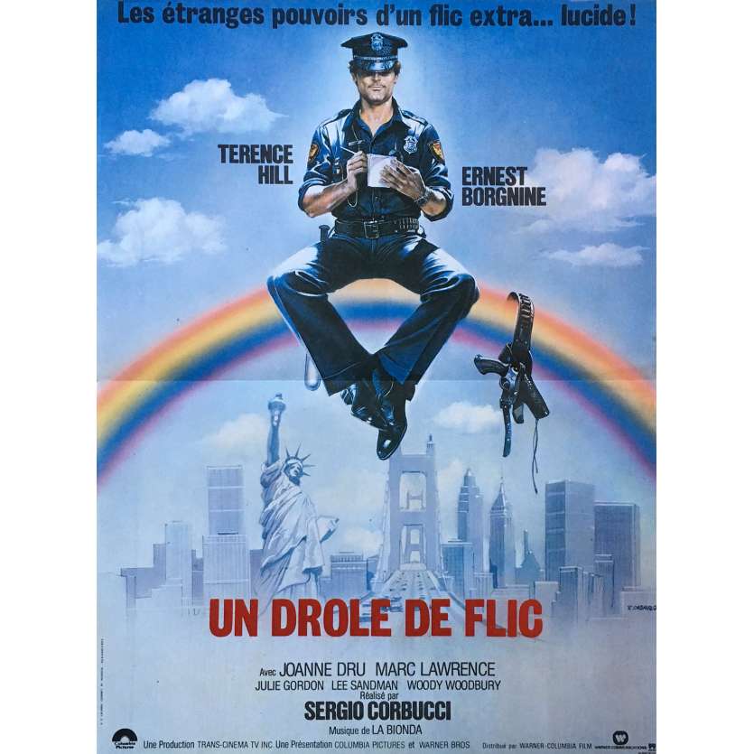 UN DROLE DE FLIC Affiche de film - 40x60 cm. - 1980 - Terence Hill, Sergio Corbucci