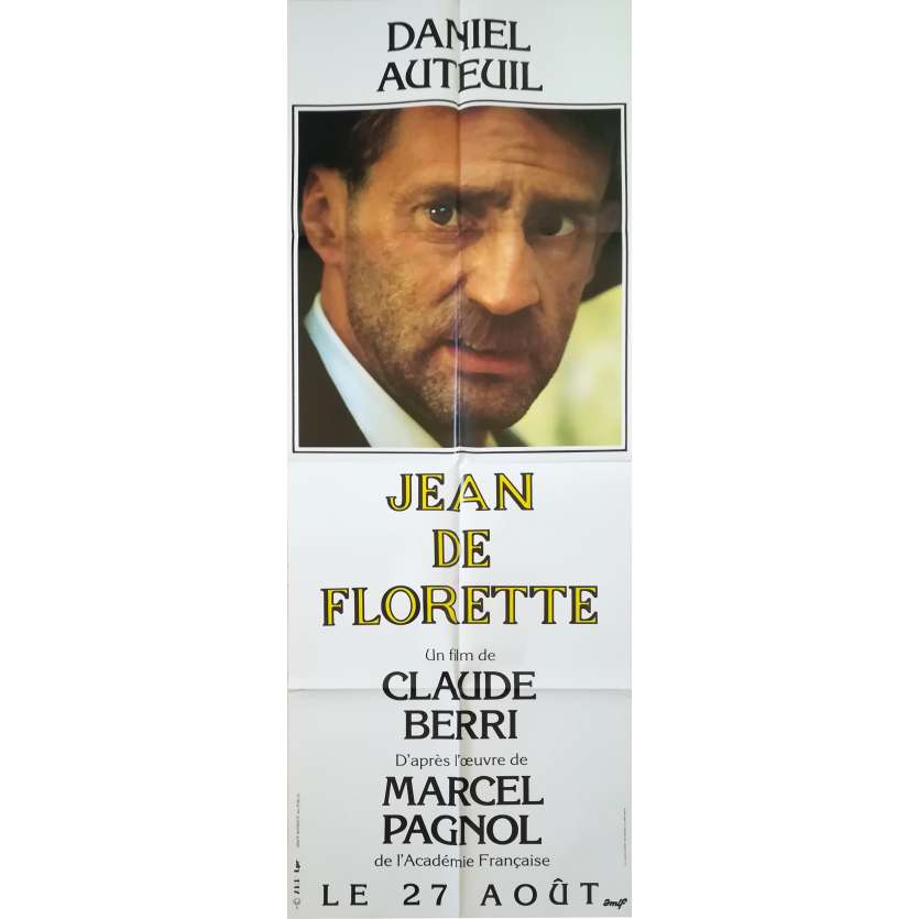 JEAN DE FLORETTE Affiche de film - 60x160 cm. - 1986 - Daniel Auteuil, Claude Berri