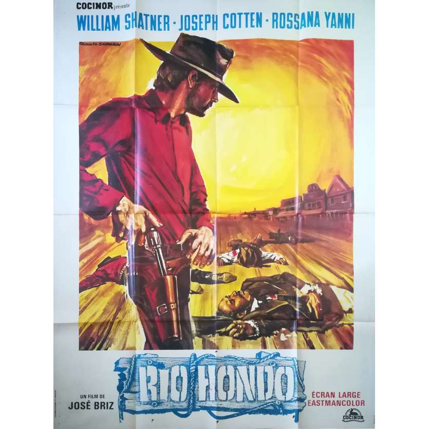 COMANCHE BLANCO Original Movie Poster - 47x63 in. - 1968 - José Briz Mendez, Willam Shatner
