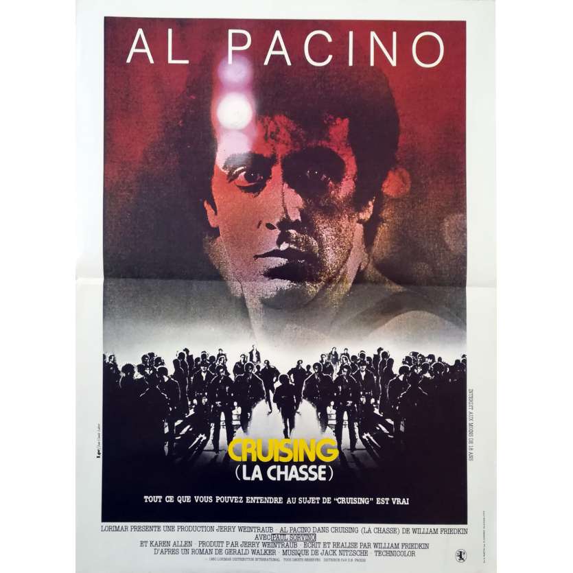 CRUISING Original Movie Poster - 15x21 in. - 1980 - William Friedkin, Al Pacino