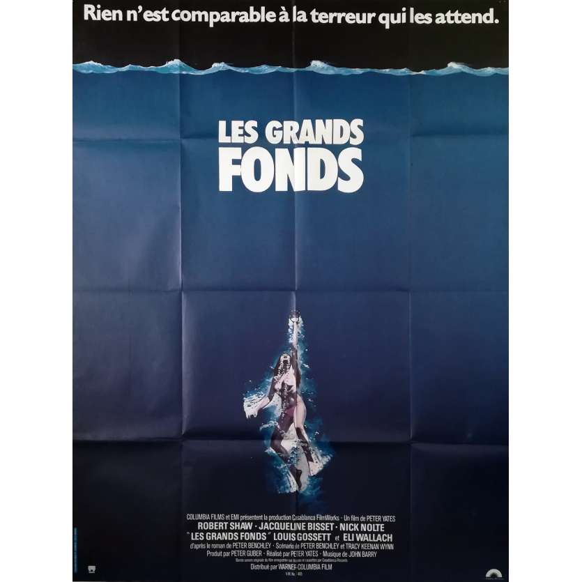 LES GRANDS FONDS Affiche de film - 120x160 cm. - 1977 - Jaqueline Bisset, Peter Yates