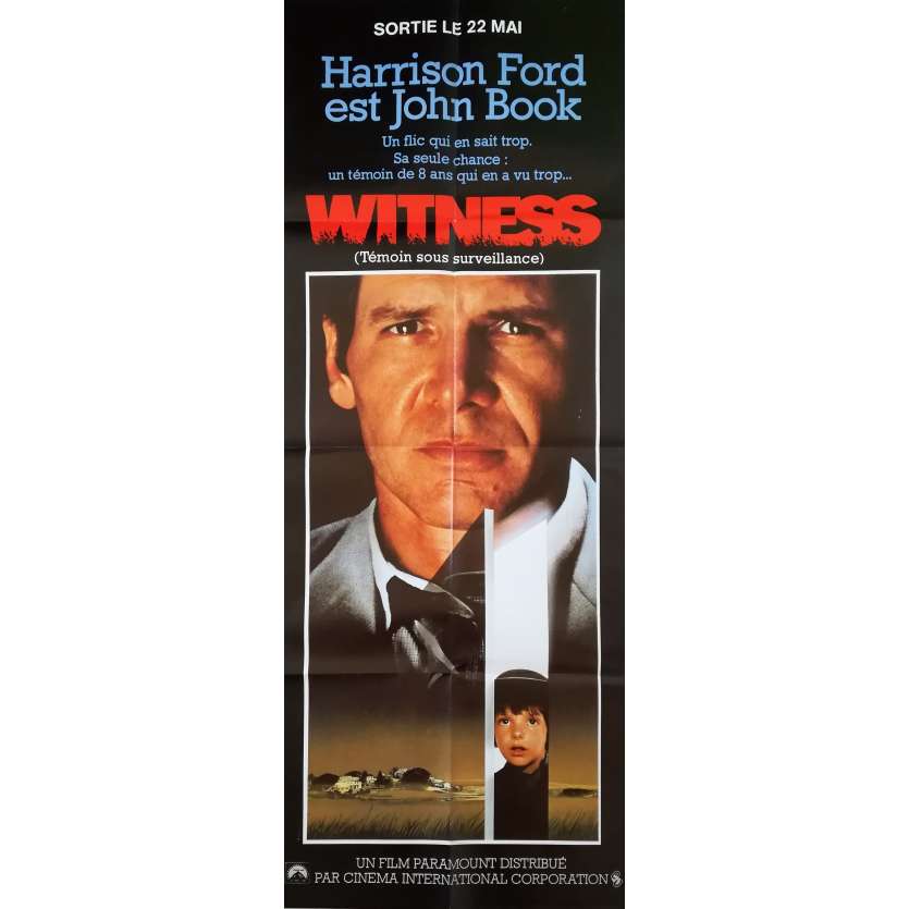 WITNESS Affiche de film - 60x160 cm. - 1985 - Harrison Ford, Peter Weir