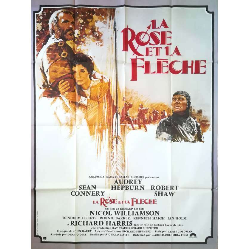 LA ROSE ET LA FLECHE Affiche de film - 120x160 cm. - 1976 - Sean Connery, Richard Lester