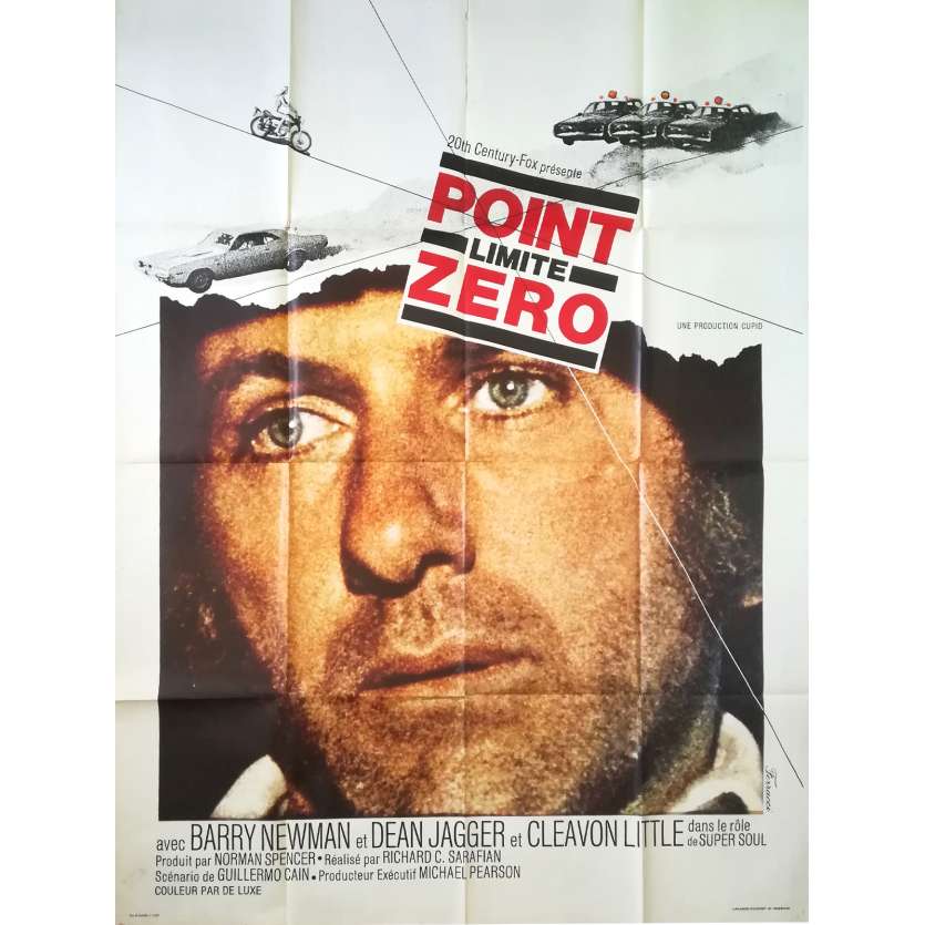 POINT LIMITE ZERO Affiche de film - 120x160 cm. - 1971 - Barry Newman, Richard C. Sarafian