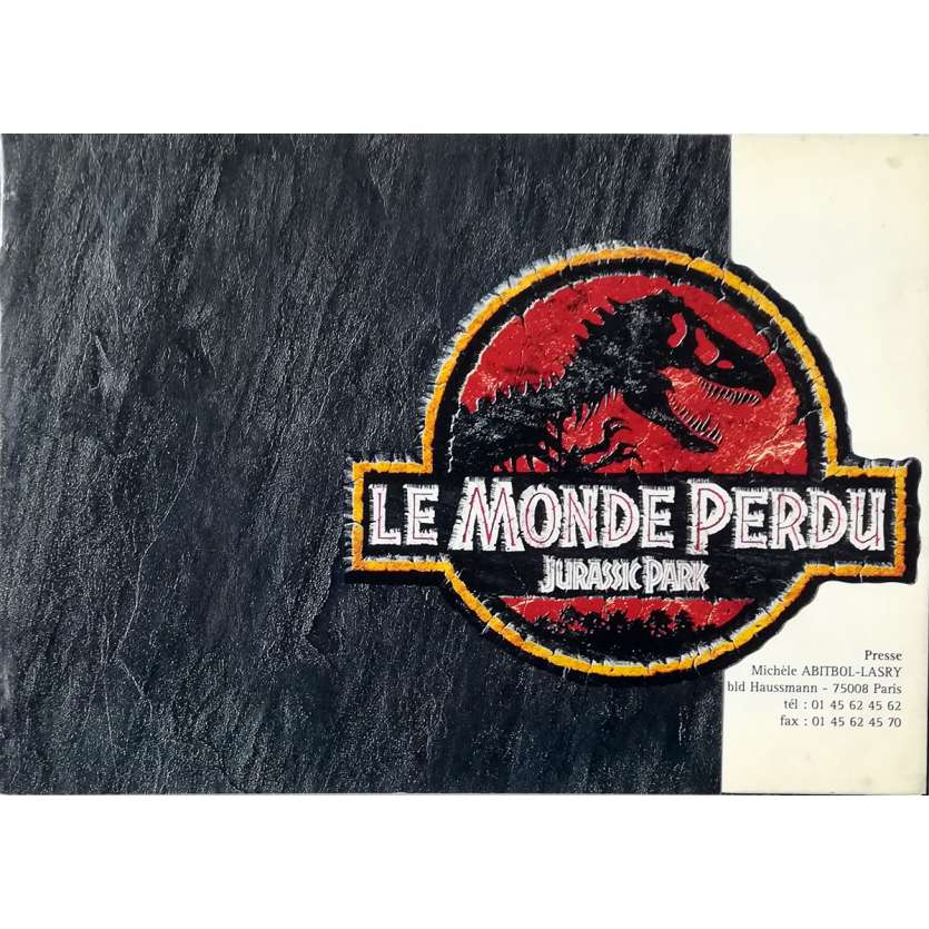 JURASSIC PARK 2 LE MONDE PERDU Dossier de presse 32p - 21x30 cm. - 1997 - Jeff Goldblum, Steven Spielberg