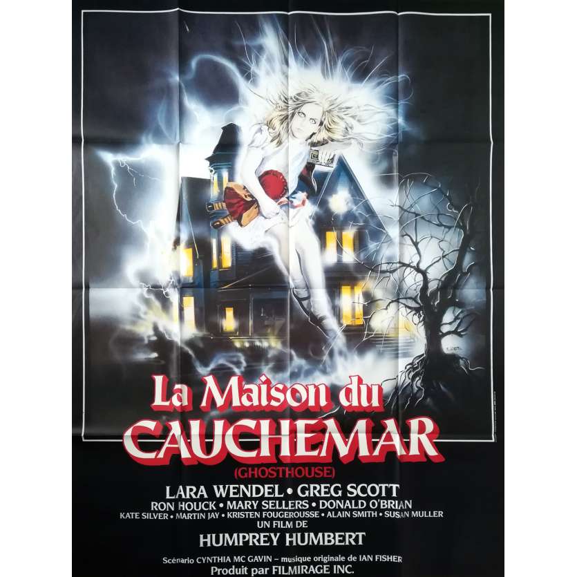 GHOSTHOUSE Original Movie Poster - 47x63 in. - 1988 - Umberto Lenzi, Lara Wendel