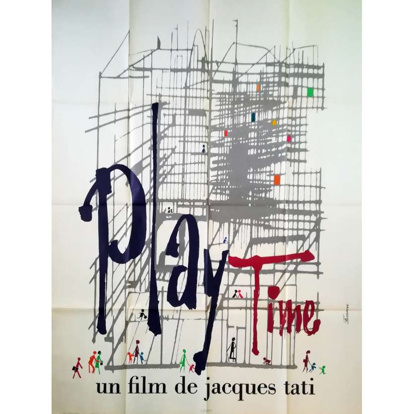 PLAYTIME Affiche de film - 120x160 cm. - 1967 - Rita Maiden, Jacques Tati