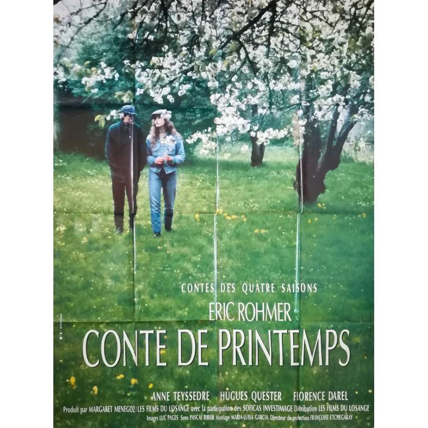 A TALE OF SPRINGTIME Original Movie Poster - 47x63 in. - 1990 - Eric Rohmer, Anne Teyssèdre