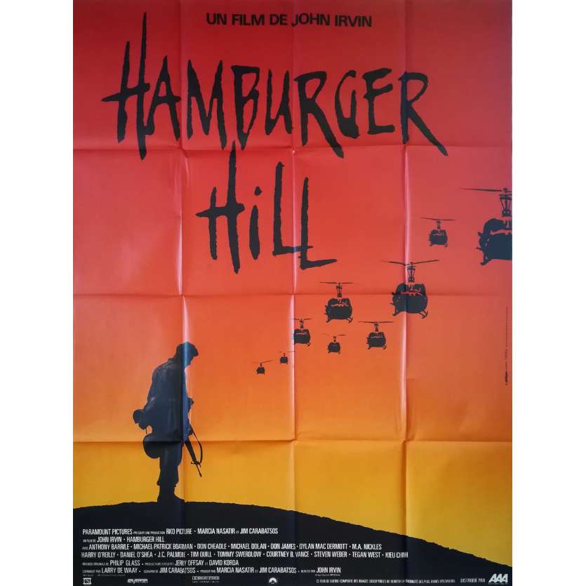 HAMBURGER HILL Original Movie Poster - 47x63 in. - 1987 - John Irvin, Don Cheadle