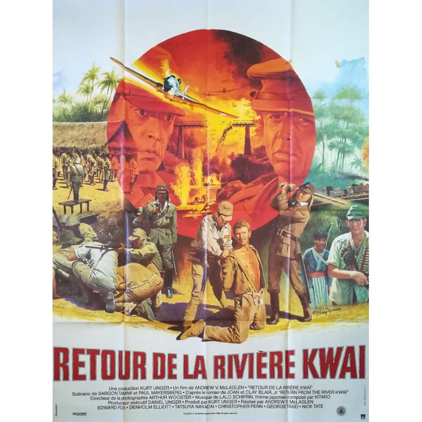 RETURN FROM THE KWAI RIVER Original Movie Poster - 47x63 in. - 1989 - Andrew V. McLaglen, George Takei