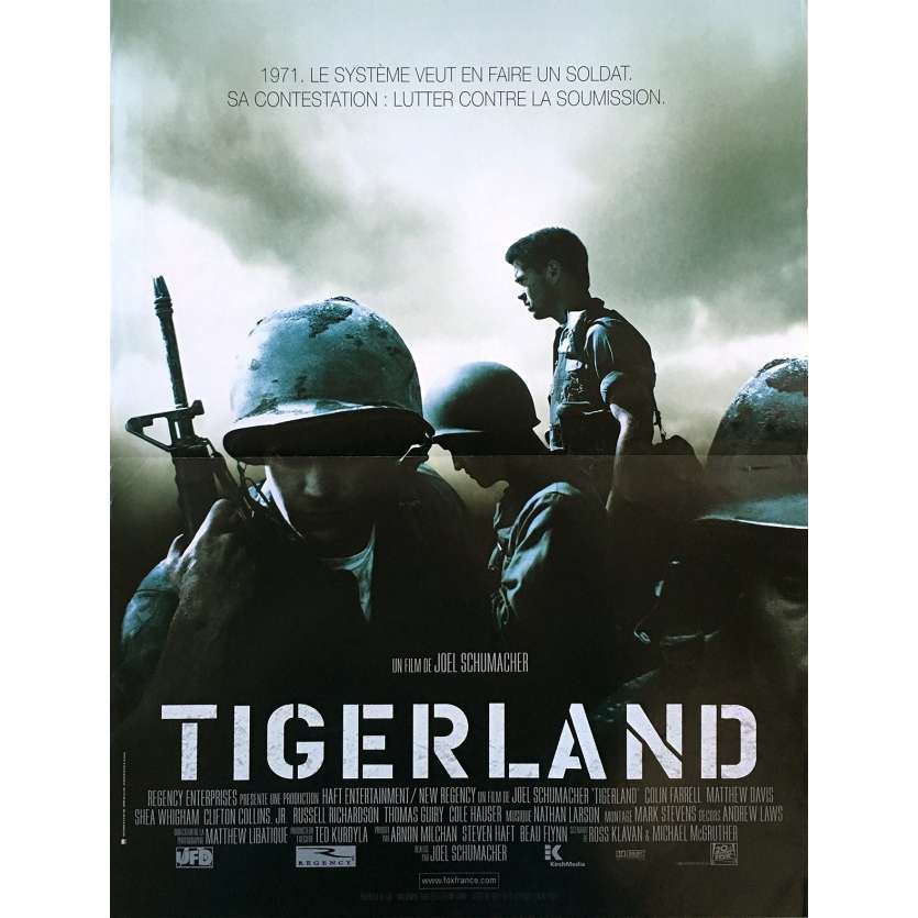 TIGERLAND Affiche de film - 40x60 cm. - 2000 - Colin Farrell, Joel Schumacher