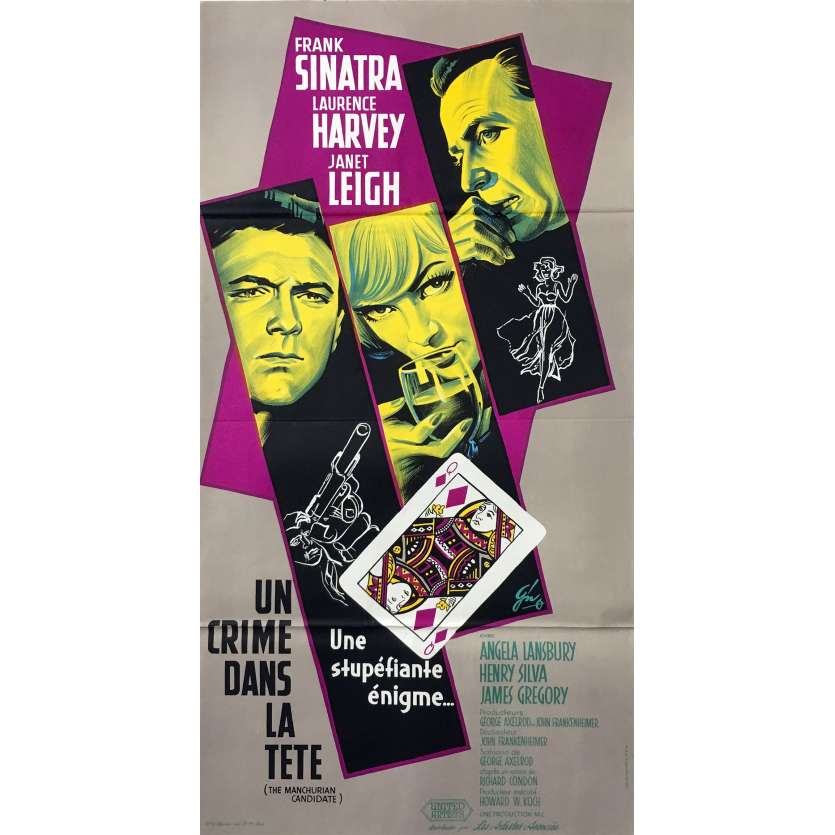 UN CRIME DANS LA TETE Affiche de film - 40x80 cm. - 1962 - Franck Sinatra, John Frankenheimer