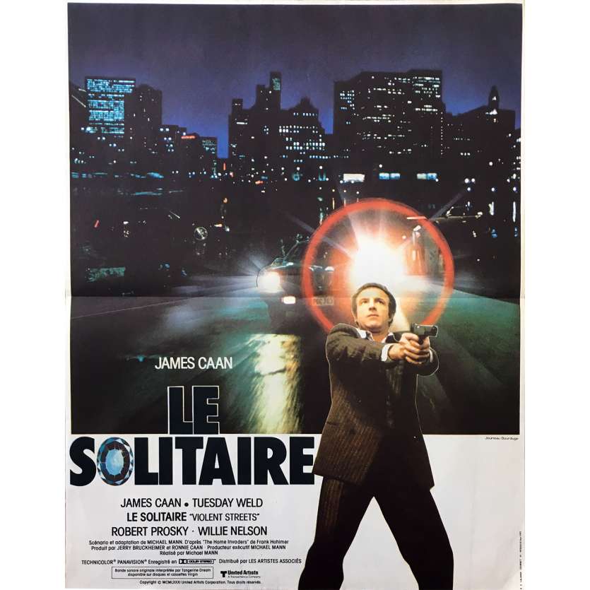 LE SOLITAIRE Affiche de film - 40x60 cm. - 1981 - James Caan, Michael Mann