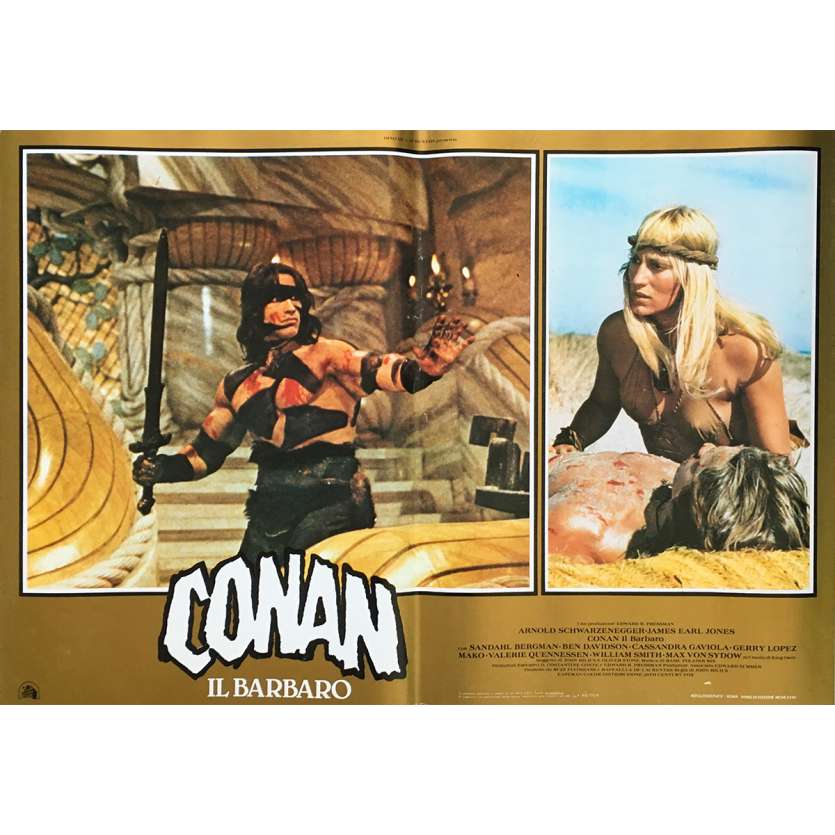 CONAN LE BARBARE Affiche de film N01 - 46x64 cm. - 1982 - Arnold Schwarzenegger, John Milius