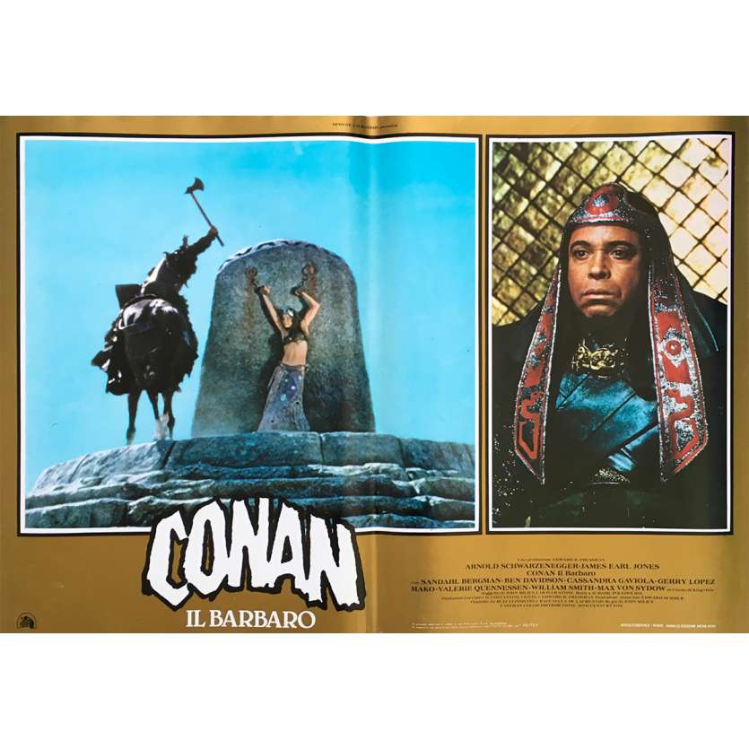 CONAN LE BARBARE Affiche de film N04 - 46x64 cm. - 1982 - Arnold Schwarzenegger, John Milius