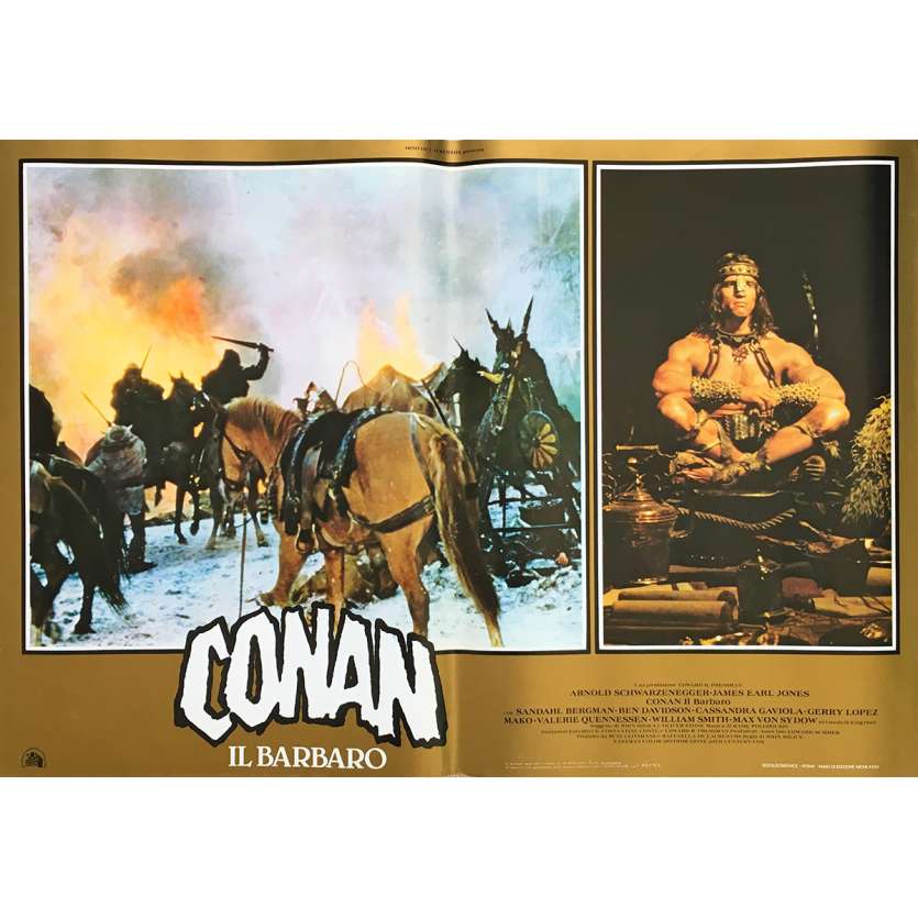 CONAN LE BARBARE Affiche de film N07 - 46x64 cm. - 1982 - Arnold Schwarzenegger, John Milius