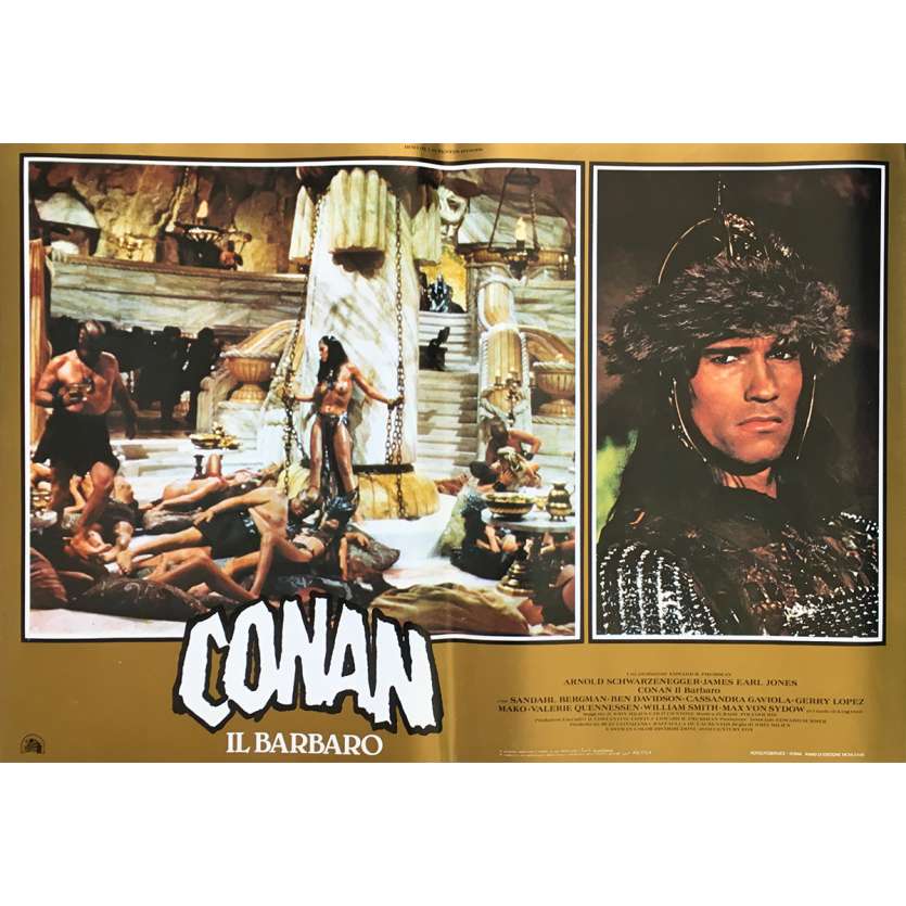 CONAN LE BARBARE Affiche de film N08 - 46x64 cm. - 1982 - Arnold Schwarzenegger, John Milius