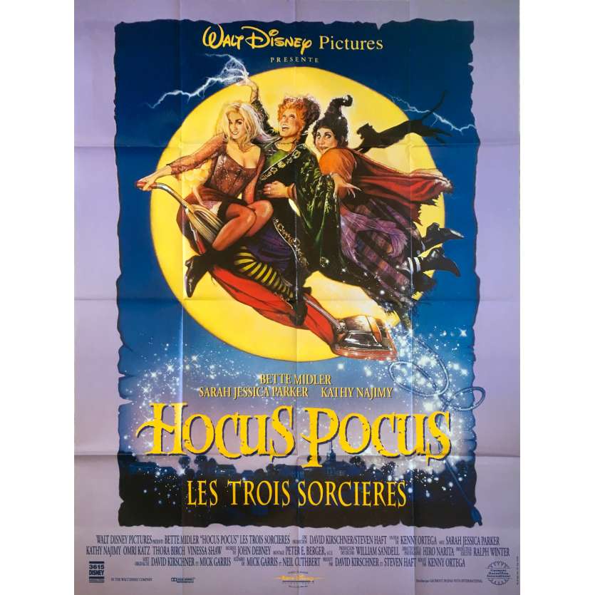 HOCUS POCUS Original Movie Poster - 47x63 in. - 1993 - Kenny Ortega, Bette Midler