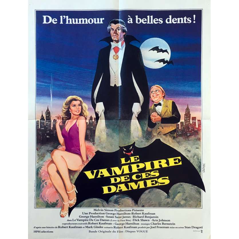 LE VAMPIRE DE CES DAMES Affiche de film - 60x80 cm. - 1979 - George Hamilton, Stan Dragoti