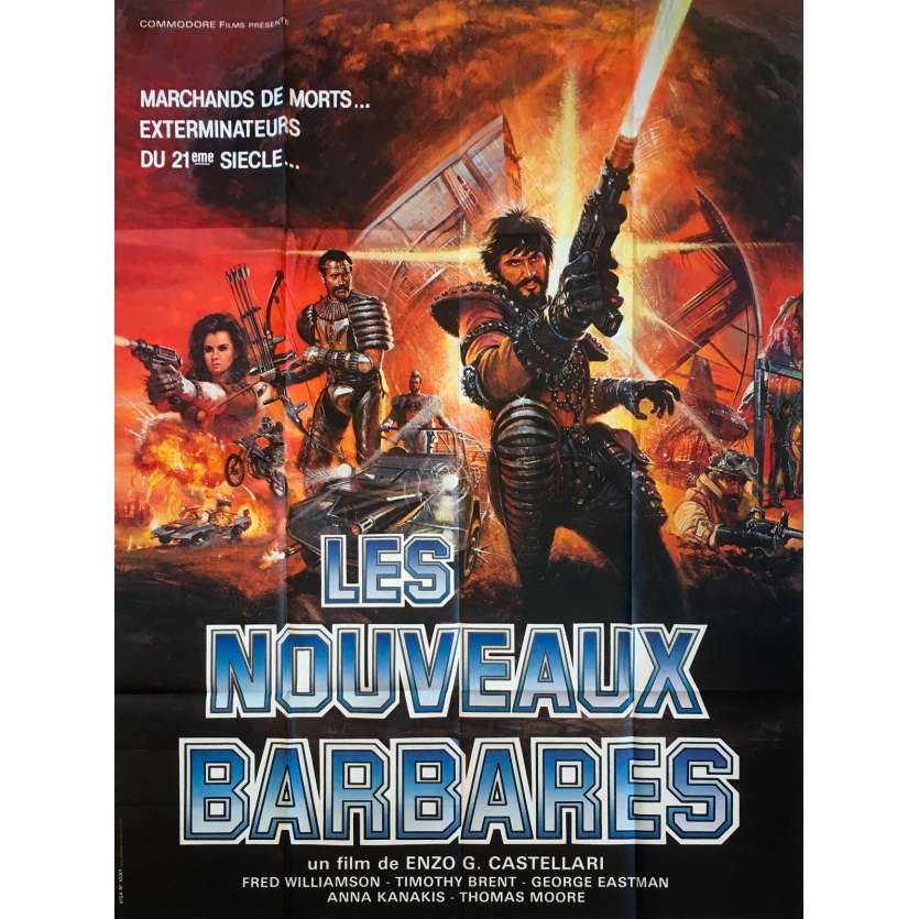 LES NOUVEAUX BARBARES Affiche de film - 120x160 cm. - 1983 - Fred Williamson, Enzo G. Castellari