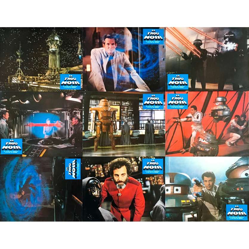 THE BLACK HOLE Original Lobby Cards x9 - 9x12 in. - 1981 - Walt Disney, Anthony Perkins