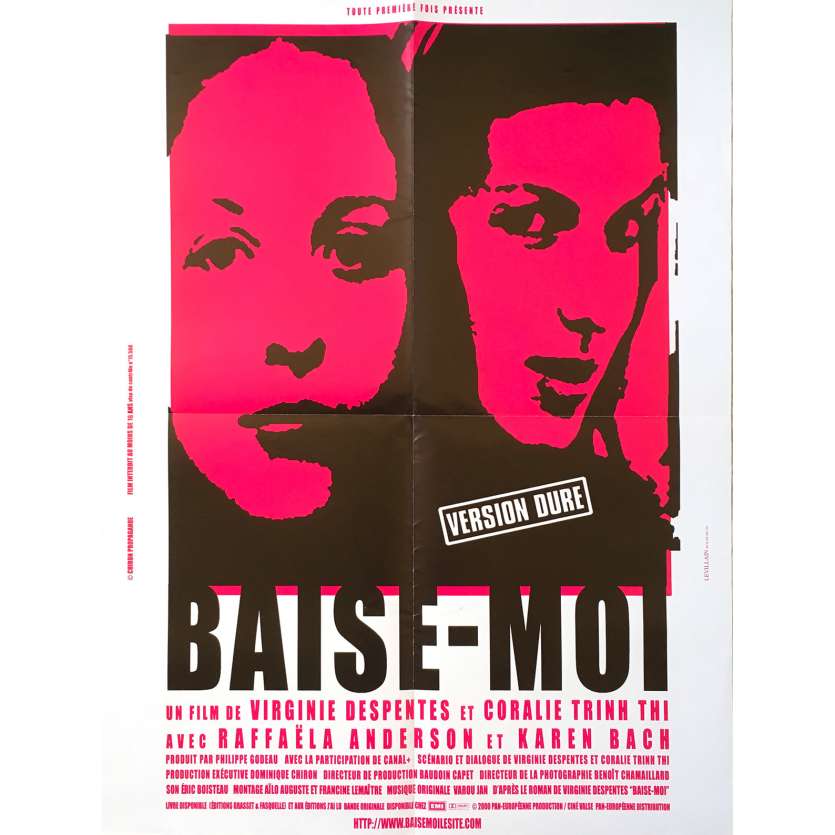 BAISE MOI Affiche de film - 60x80 cm. - 2000 - Karen Lancaume, Virginie Despentes