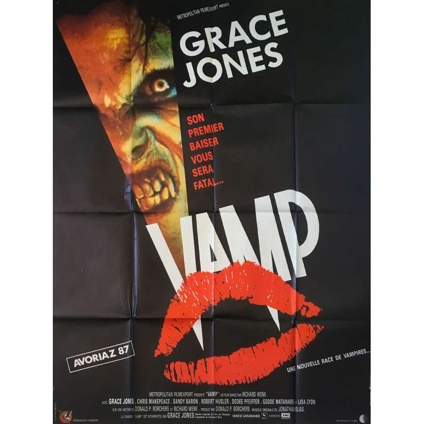 VAMP Original Movie Poster - 47x63 in. - 1986 - Richard Wenk, Grace Jones