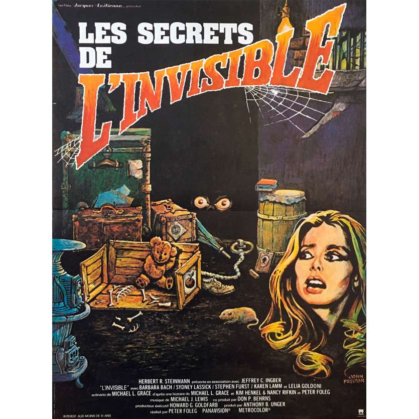 LES SECRETS DE L'INVISIBLE Affiche de film - 40x60 cm. - 1980 - Barbara Bach, Danny Steinmann