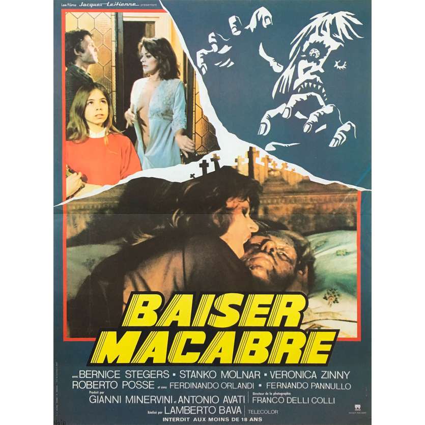 MACABRE Original Movie Poster - 15x21 in. - 1980 - Lamberto Bava, Bernice Stegers