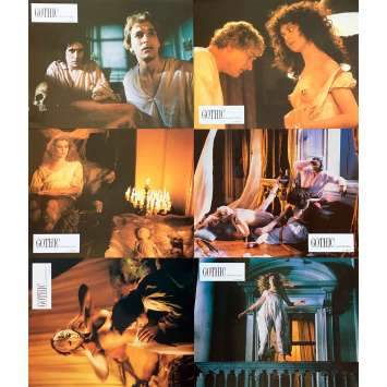 GOTHIC Photos de film x6 - 21x30 cm. - 1986 - Gabriel Byrne, Ken Russel