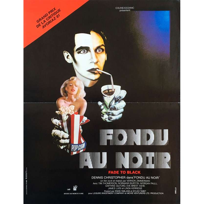 FONDU AU NOIR Affiche de film - 40x60 cm. - 1980 - Dennis Christopher, Vernon Zimmerman