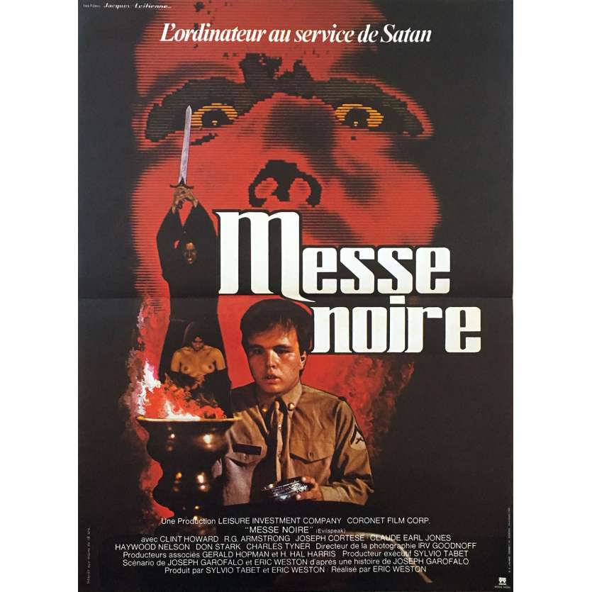 MESSE NOIRE Affiche de film  - 40x60 cm. - 1981 - Clint Howard, Eric Weston