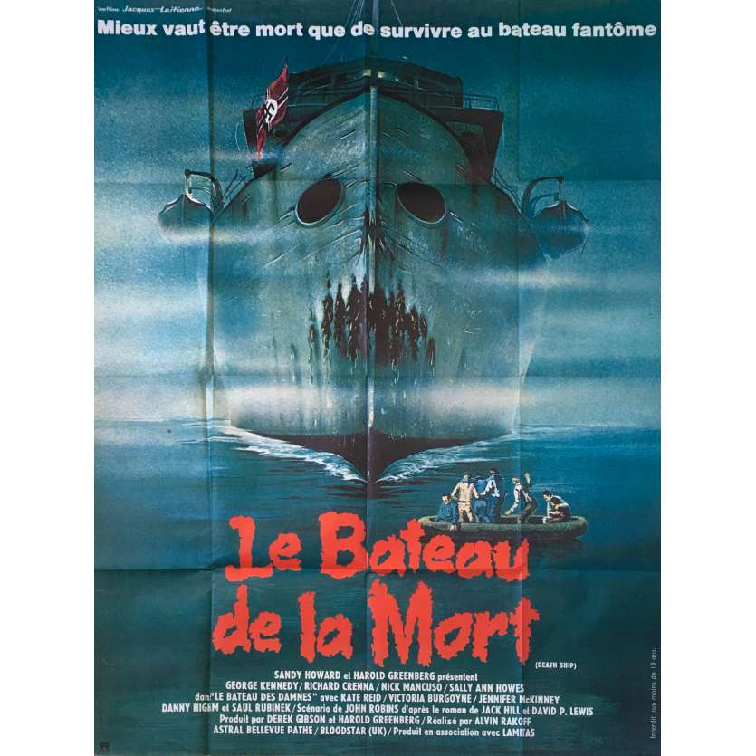 DEATH SHIP Original Movie Poster - 47x63 in. - 1980 - Alvin Rakoff, George Kennedy