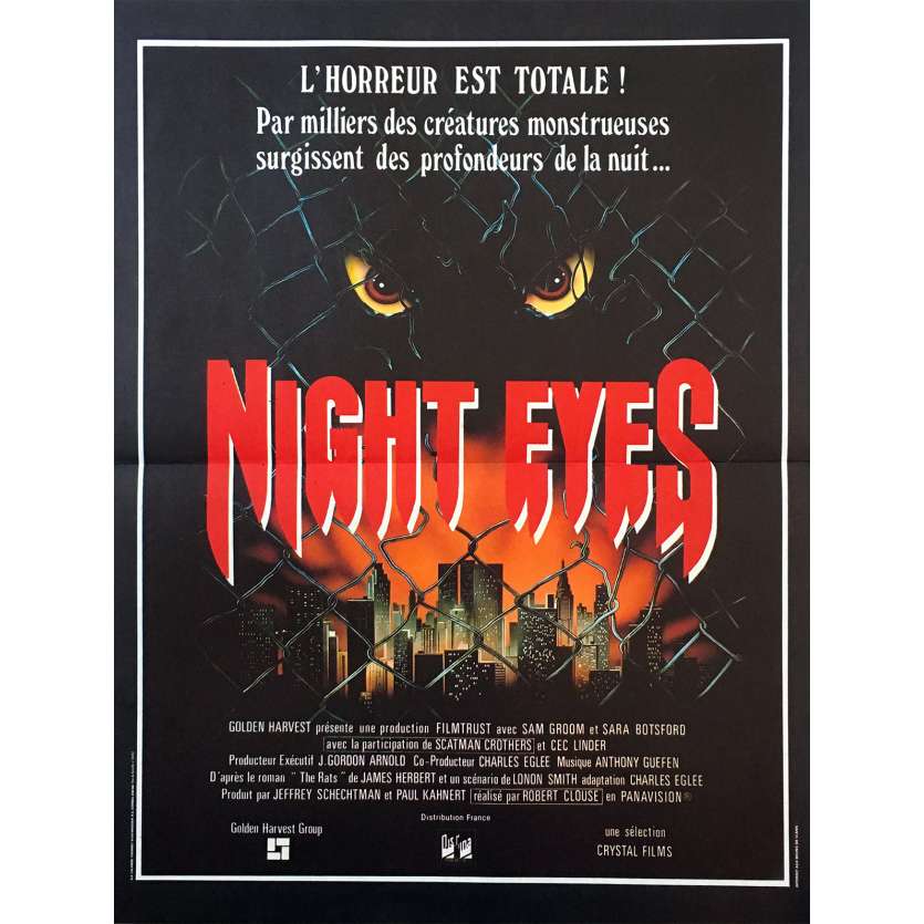 DEADLY EYES Original Movie Poster - 47x63 in. - 1982 - Robert Clouse, Sam Groom