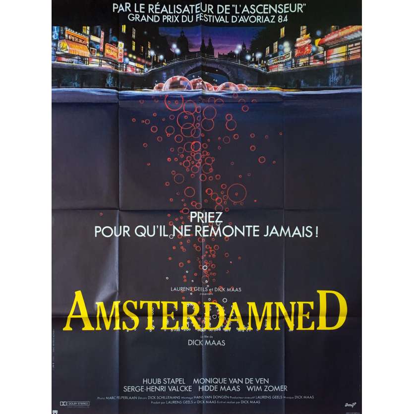 AMSTERDAMNED Affiche de film - 120x160 cm. - 1988 - Huub Stapel, Dick Maas