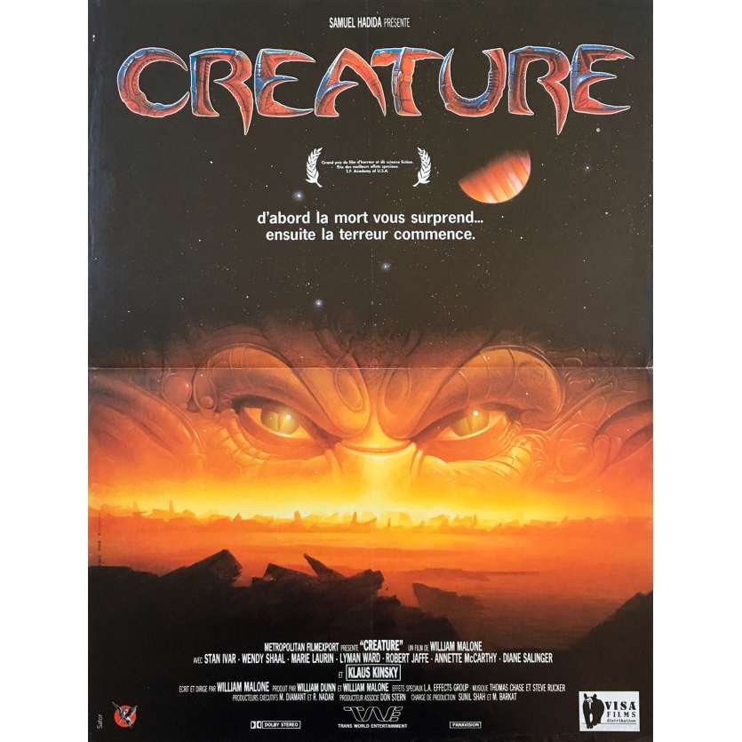 CREATURE Affiche de film - 40x60 cm. - 1985 - Stan Ivar, William Malone