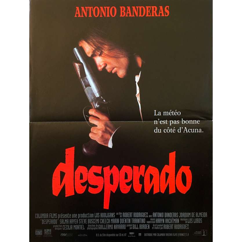 DESPERADO Affiche de film - 40x60 cm. - 1995 - Antonio Banderas, Robert Rodriguez