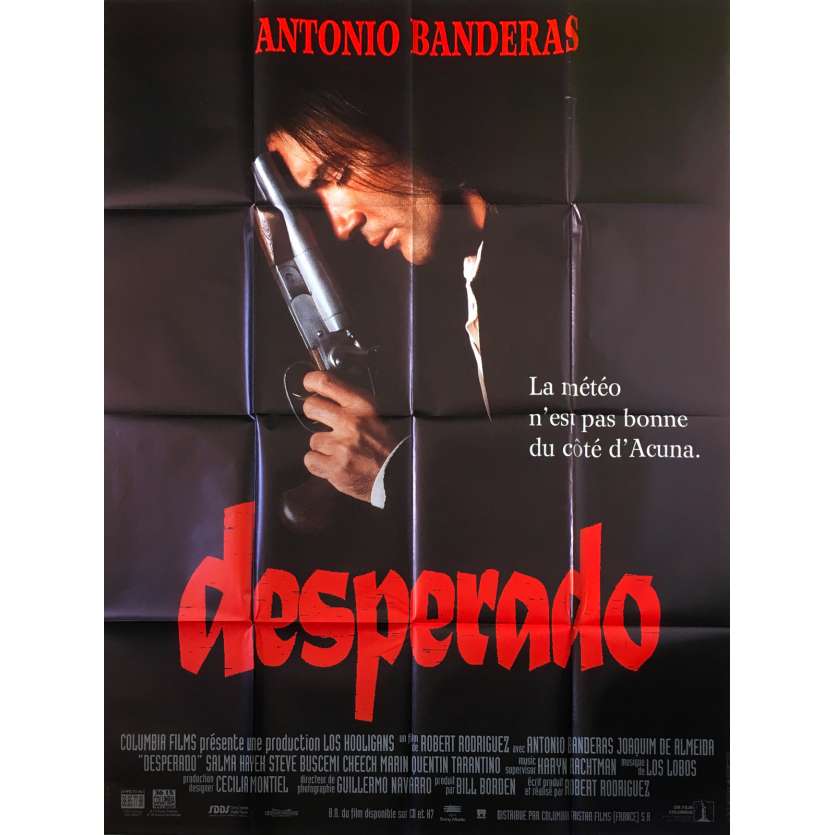 DESPERADO Original Movie Poster - 47x63 in. - 1995 - Robert Rodriguez, Antonio Banderas